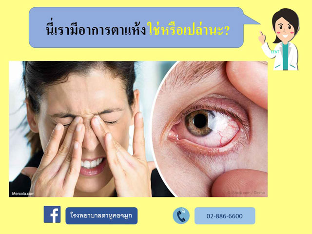 นี่เรามีอาการตาแห้งใช่หรือไม่